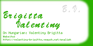 brigitta valentiny business card